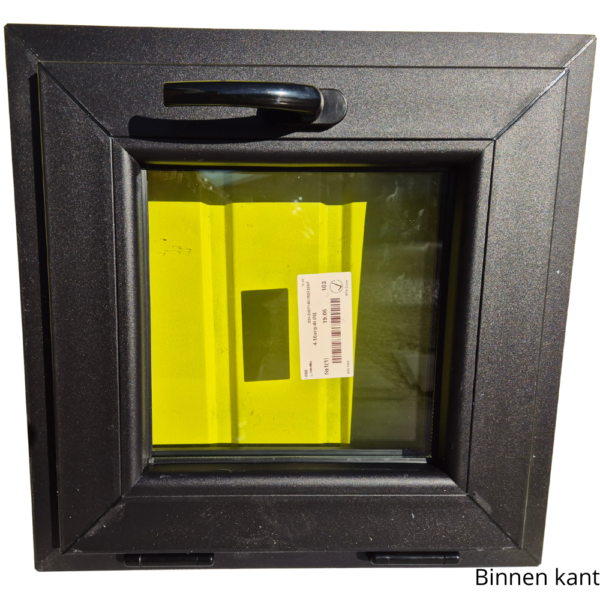 Kiep raam-pvc raam-kunststof kozijn zwart-zwart 400 x 400 mm - Afbeelding 4