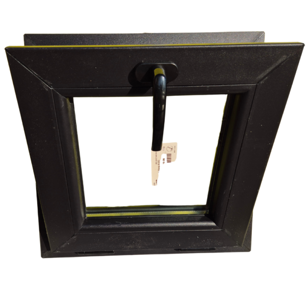 Kiep raam-pvc raam-kunststof kozijn zwart-zwart 400 x 400 mm - Afbeelding 6