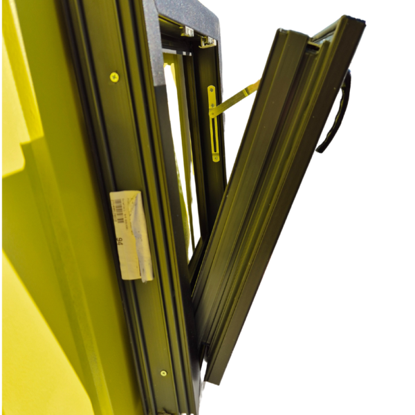 Kiep raam-pvc raam-kunststof kozijn zwart-zwart 400 x 400 mm - Afbeelding 5