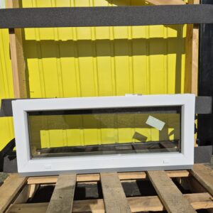 vast raam pvc wit-wit