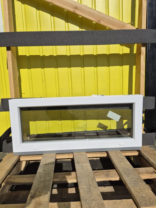 vast raam pvc wit-wit